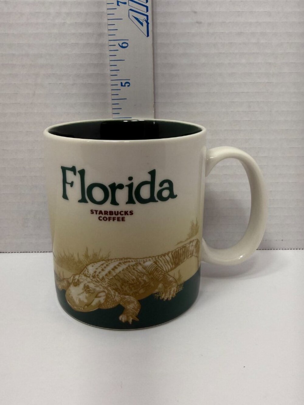 Starbucks 2011 Vintage Florida Alligator Icon Series Coffee Mug Collector Cup